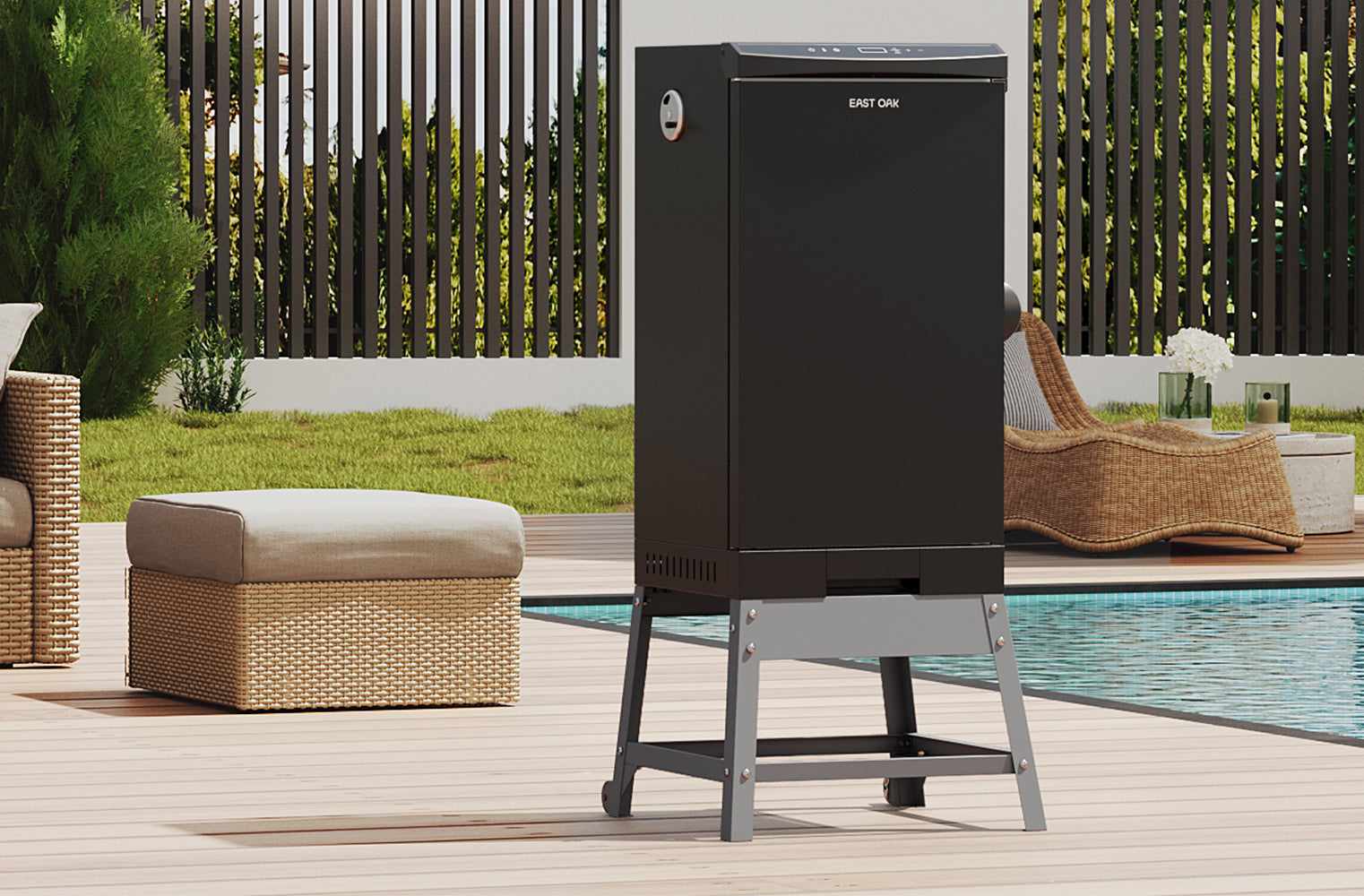 30 Inch Electric Smoker Stand East Oak