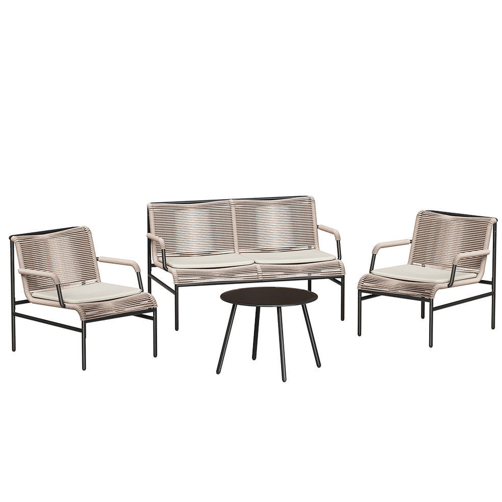 Pacific 4-Piece Patio Conversation Furniture Set